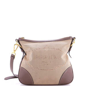 Prada Logo Messenger Bag Canvas With #240401P62B